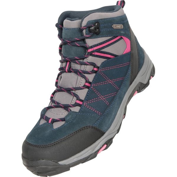 Mountain Warehouse - Scarponcini Da Trekking Da Donna "Rapid"", Pelle Scamosciata MW1184 (36 Eu) (Blu Navy)"-image