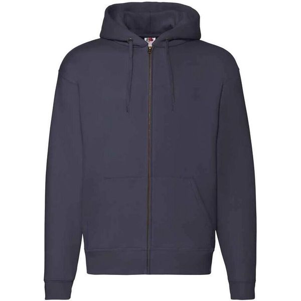 Fruit Of The Loom - Felpa Con Cappuccio "Premium"" Per Uomo/Donna Unisex PC5444 (Xxl) (Blu Navy)"-image
