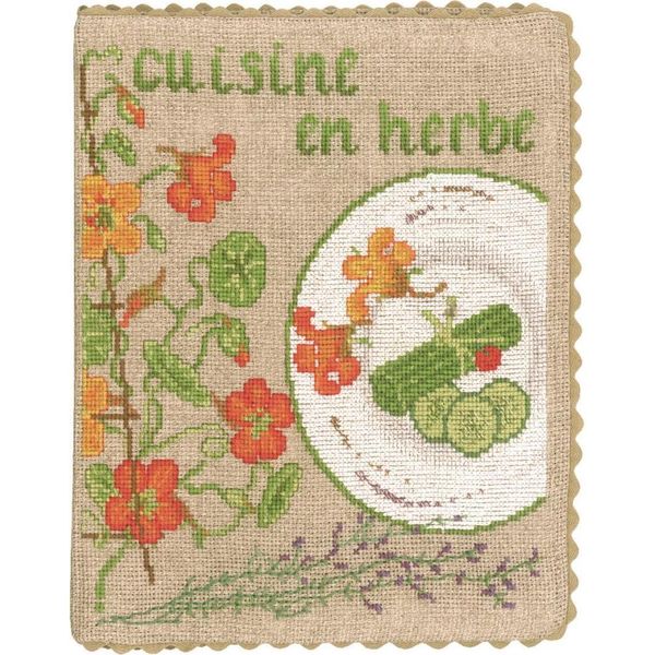 Copertina Quaderno Le Bonheur Des Dames Kit Punto Croce Contato "Capucines"", 17X22Cm"-image