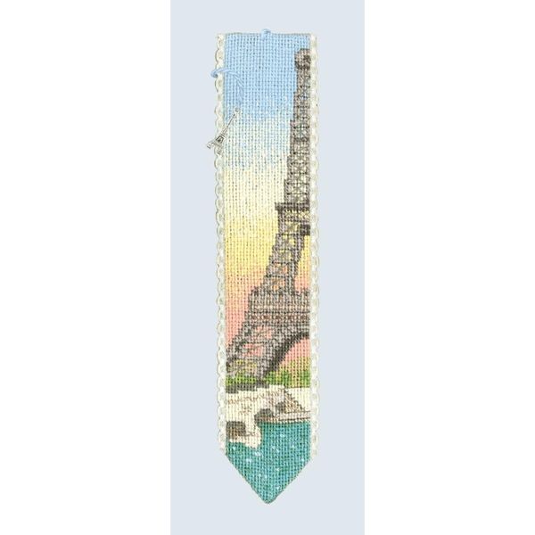 Segnalibro Le Bonheur Des Dames Kit Punto Croce Contato "Torre Eiffel Ii"", 5X20Cm"-image