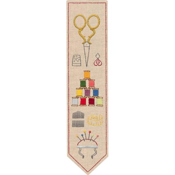 Segnalibro Le Bonheur Des Dames Kit Punto Freestyle Timbrato "Accessori Couture"", 5X20Cm"-image