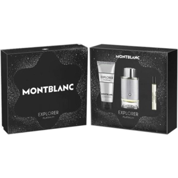 Montblanc Explorer Platinum Eau De Parfum Spray 100Ml Set Di 3 Pezzi-image