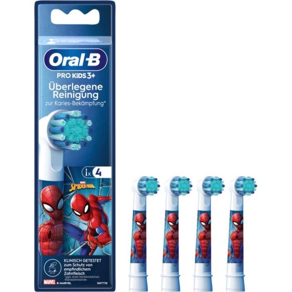 Oral-B 8700216014052 4 Oral-B Pro Kids 3+ SPIDER-MAN ZahnbüRstenaufsäTze-image