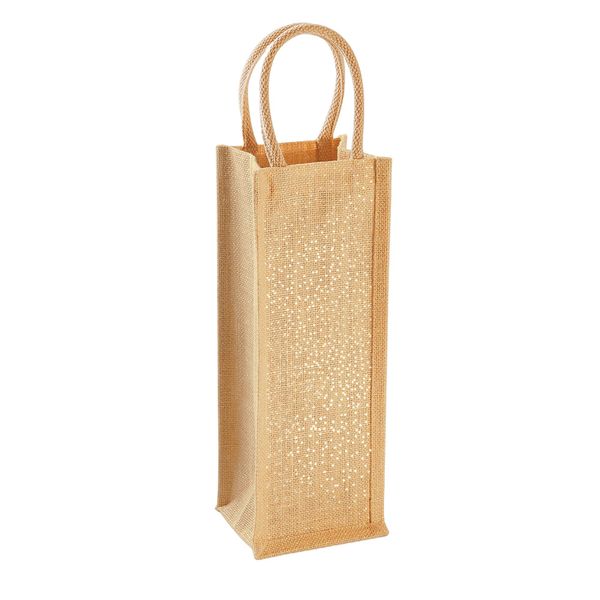 Westford Mill - Borsa Per Bottiglie, Shimmer BC5452 (Taglia Unica) (Oro Naturale)-image
