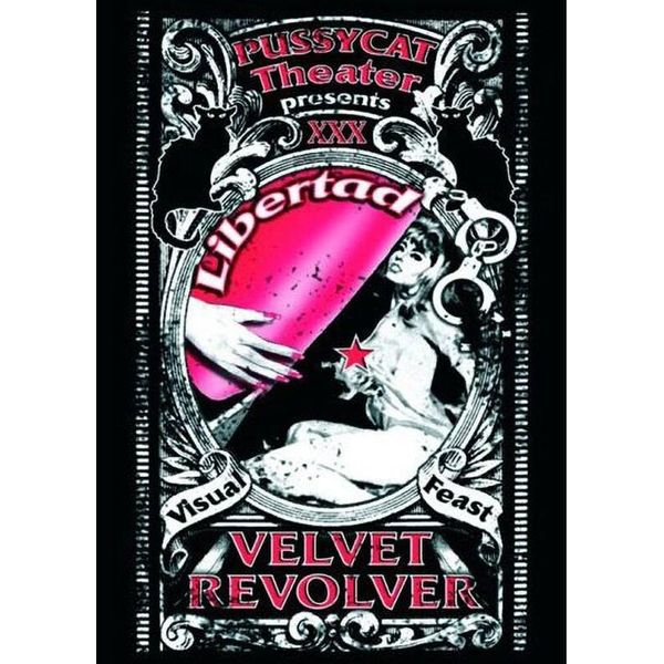 Velvet Revolver - Cartolina "Libertad"" RO7828 (Taglia Unica) (Nero/Bianco/Rosa)"-image