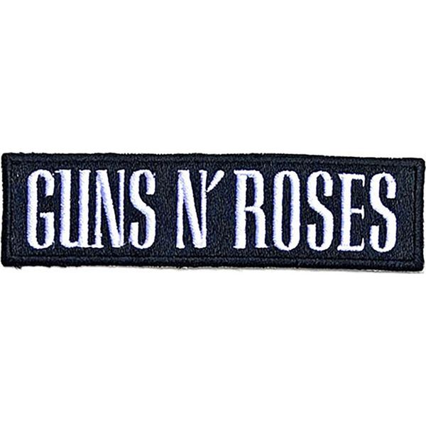 Guns N Roses - Iscrizione - Toppa - Cotone Logo RO8071 (Taglia Unica) (Nero/Bianco)-image