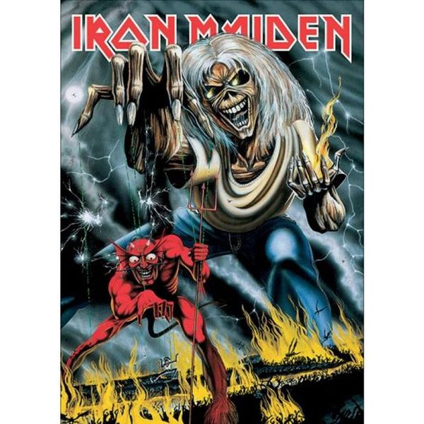 Iron Maiden - Cartolina "Number Of The Beast"" RO8126 (Formato Unico) (A Colori)"-image