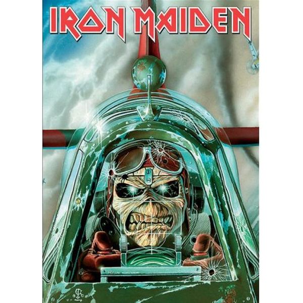 Iron Maiden - Cartolina "Aces High"" RO8115 (Taglia Unica) (Verde/Rosso/Bianco)"-image
