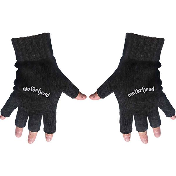 Motorhead - Uomo/Donna Unisex Logo - Guanti Senza Dita RO8209 (Taglia Unica) (Nero)-image