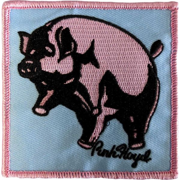 Pink Floyd - Toppa "Animals Pig"", Tessuto RO8188 (Taglia Unica) (Blu/Rosa)"-image