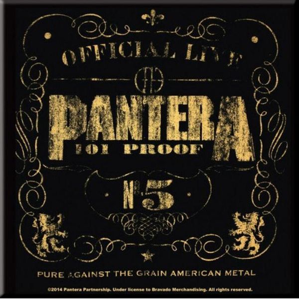 Pantera - Magnete Da Frigo "Proof"" RO8281 (Taglia Unica) (Nero/Oro)"-image