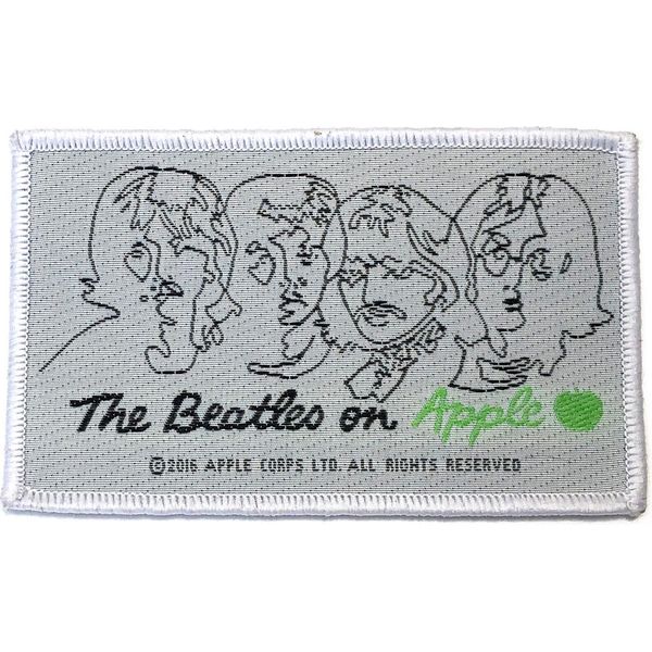 The Beatles - Toppa "On Apple"", Tessuto RO8179 (Taglia Unica) (Bianco/Nero)"-image