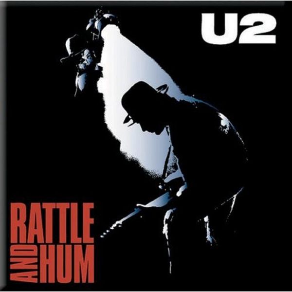 U2 - Magnete Da Frigo "Rattle & Hum"" RO8287 (Taglia Unica) (Nero/Rosso)"-image