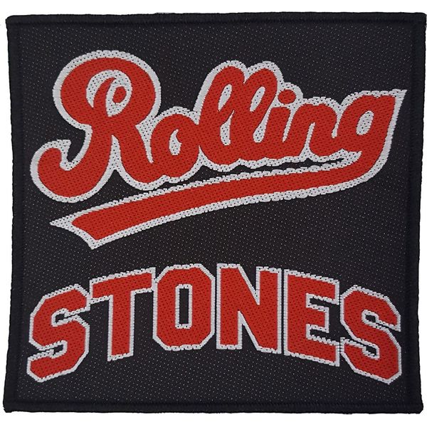 The Rolling Stones - Toppa - Logo In Poliestere RO8299 (Taglia Unica) (Nero/Rosso/Bianco)-image