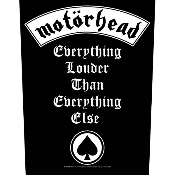 Motorhead - Toppa "Everything Louder"" RO8315 (Taglia Unica) (Nero/Bianco)"-image