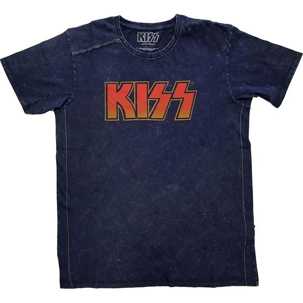 Kiss - Maglietta Logo "Classic"" Per Uomo/Donna Unisex RO8422 (S) (Blu Navy)"-image