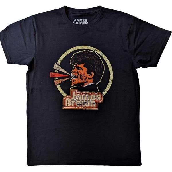 James Brown - Maglietta Logo Per Uomo/Donna Unisex RO8445 (M) (Nero)-image