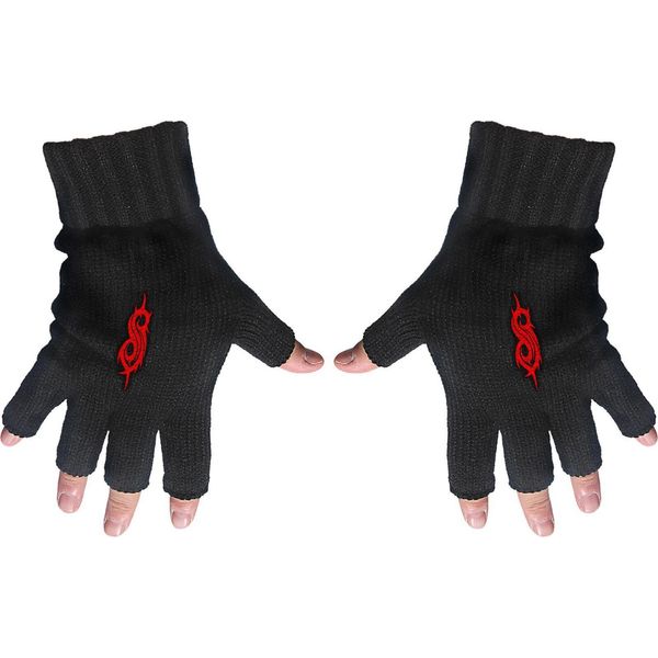 Slipknot - Uomo/Donna Guanti Unisex Tribali Senza Dita RO8409 (Taglia Unica) (Nero)-image