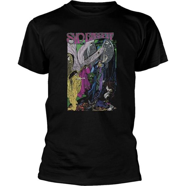 Syd Barrett - Maglietta "Fairies"" Per Uomo/Donna Unisex RO8499 (Xxl) (Nero)"-image