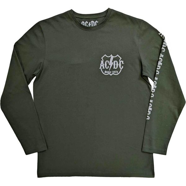 Ac/Dc - Maglietta "Rock Or Bust"" Per Uomo/Donna Unisex A Maniche Lunghe RO8638 (L) (Verde)"-image
