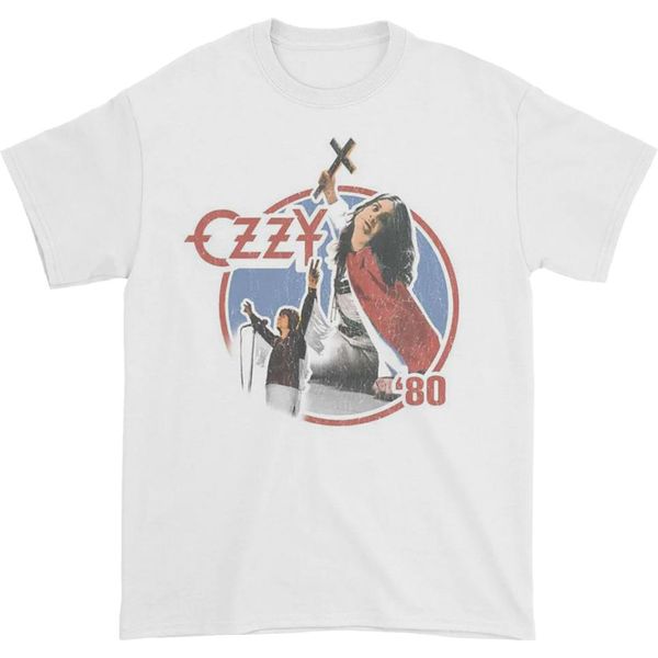Ozzy Osbourne - Maglietta "Blizzard Of Ozz '80"" Per Uomo/Donna Unisex RO8648 (Xl) (Bianco)"-image