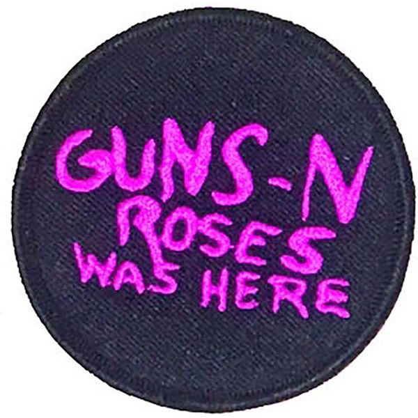 Guns N Roses - Toppa Da Stirare "Was Here"" - Cotone RO8657 (Taglia Unica) (Navy/Pink)"-image