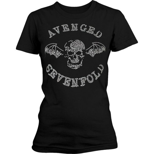 Avenged Sevenfold - Maglietta "Death Bat"" Da Donna RO8644 (Xl) (Nero)"-image