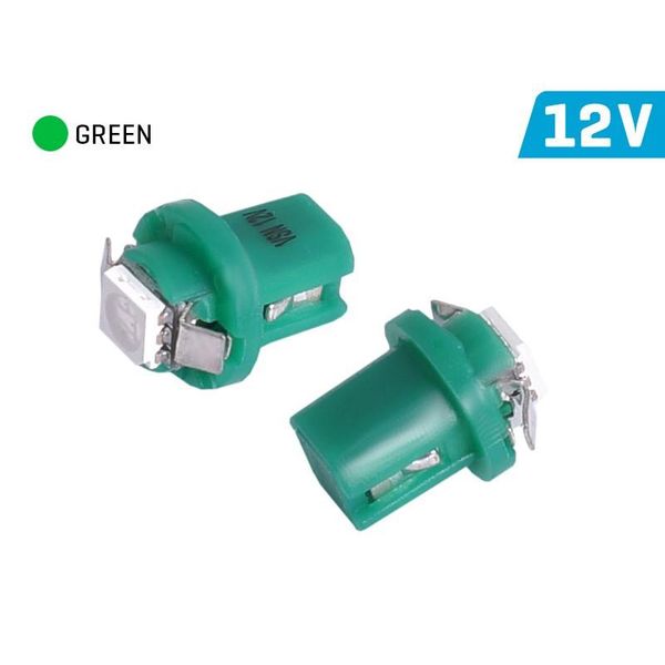 Vision T5 Bax B8.5D 12V 1X 5050 Smd Led, Verde, 1 Pz.-image