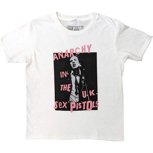 Sex Pistols - Maglietta "Anarchy In The Uk"" Per Bambini RO5710 (146-152) (Bianco)"-image