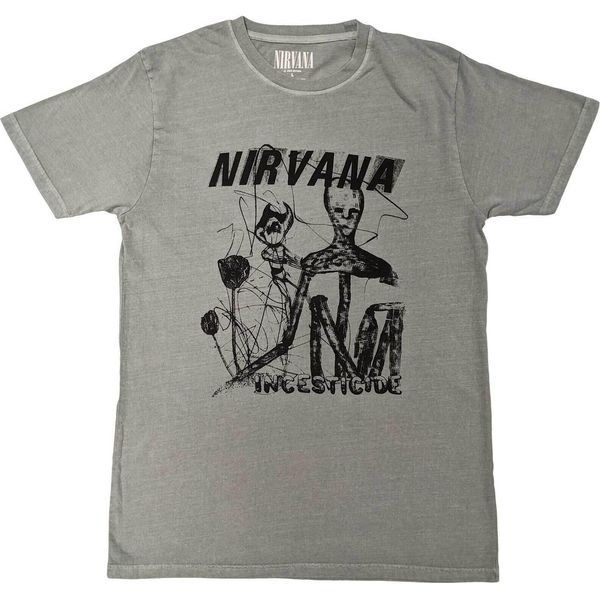 Nirvana - Maglietta "Incesticide"" Per Uomo/Donna Unisex RO5749 (S) (Verde)"-image