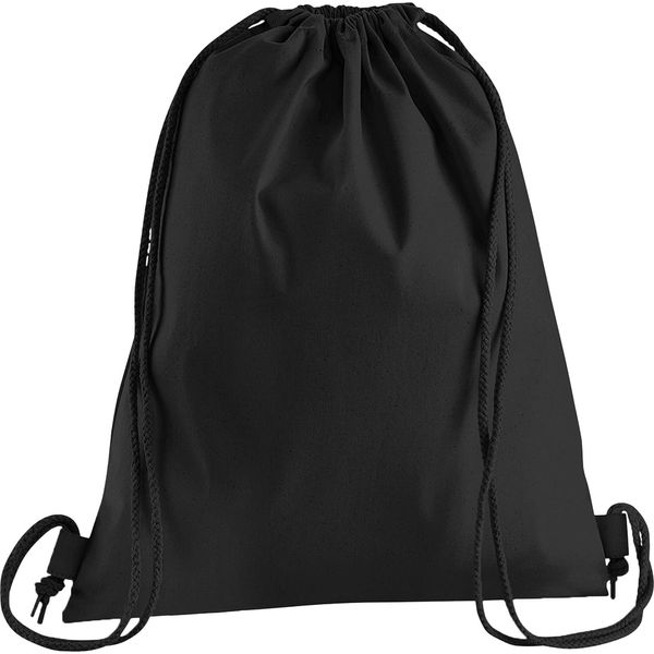 Westford Mill - Borsa Da Ginnastica "Premium"", Cotone BC5505 (Taglia Unica) (Nero)"-image