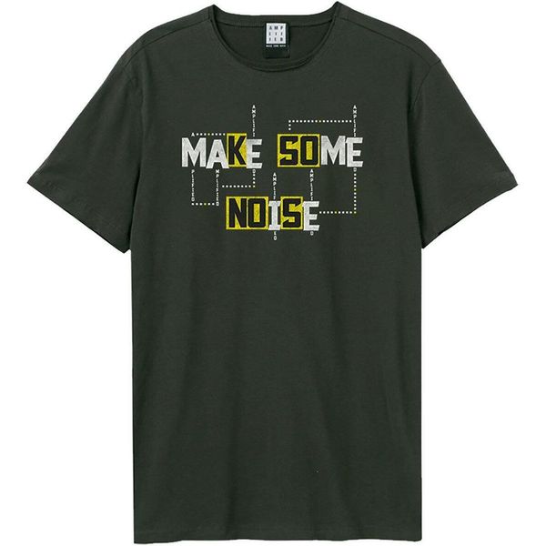 Amplified - Maglietta "Make Some Noise"" Per Uomo/Donna Unisex GD1448 (M) (Charcoal)"-image