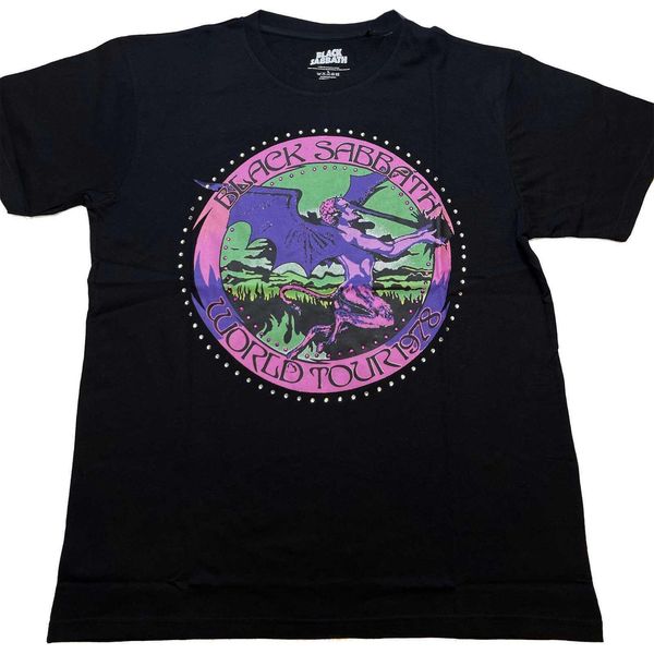 Black Sabbath - Maglietta "Tour'78"" Per Bambini RO5870 (146-152) (Nero)"-image