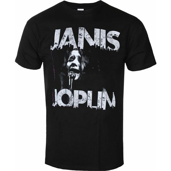 Janis Joplin - Maglietta "Shea '70"" Per Uomo/Donna Unisex RO9741 (M) (Nero)"-image
