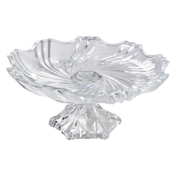 Fruttiera Clayre & Eef Ø 23X11 Cm Vetro Trasparente-image
