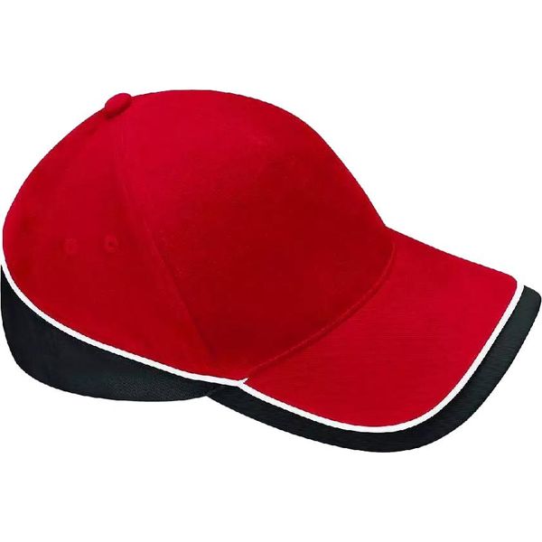Beechfield - Berretto "Teamwear Competition"" BC4915 (Taglia Unica) (Rosso/Nero/Bianco)"-image