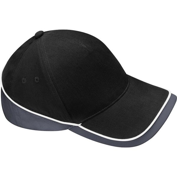 Beechfield - Berretto "Teamwear Competition"" BC4915 (Taglia Unica) (Nero/Grigio Grafite/Bianco)"-image