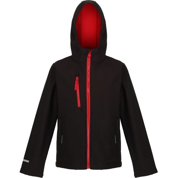 Regatta Professional - Giacca Softshell 3 Strati Per Bambini RG9349 (146-152) (Nero/Rosso)-image