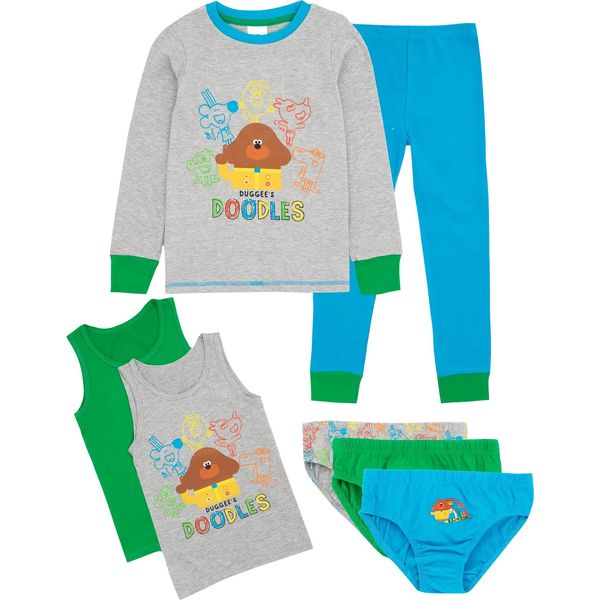 Hey Duggee - Pigiama Per Bambini NS7205 (92) (Grigio/Blu/Verde)-image
