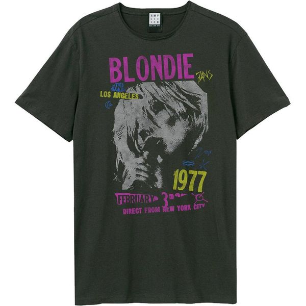 Amplified - Maglietta "Tour 77"" Per Uomo/Donna Unisex GD1141 (3XL) (Charcoal)"-image