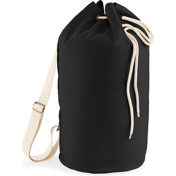 Westford Mill - Borsa Da Ginnastica In Cotonelogico BC5553 (Taglia Unica) (Nero)-image