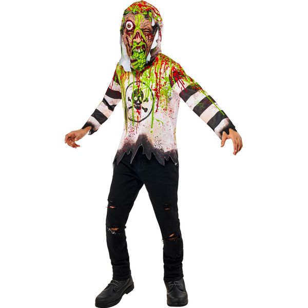 Bristol Novelty - Costume "Toxic"" - Bambini BN5762 (L) (Bianco/Nero)"-image