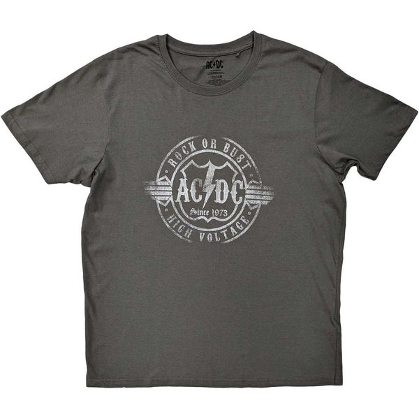 Ac/Dc - Maglietta "Rock Or Bust"" Per Uomo/Donna Unisex RO5817 (Xxl) (Antracite)"-image