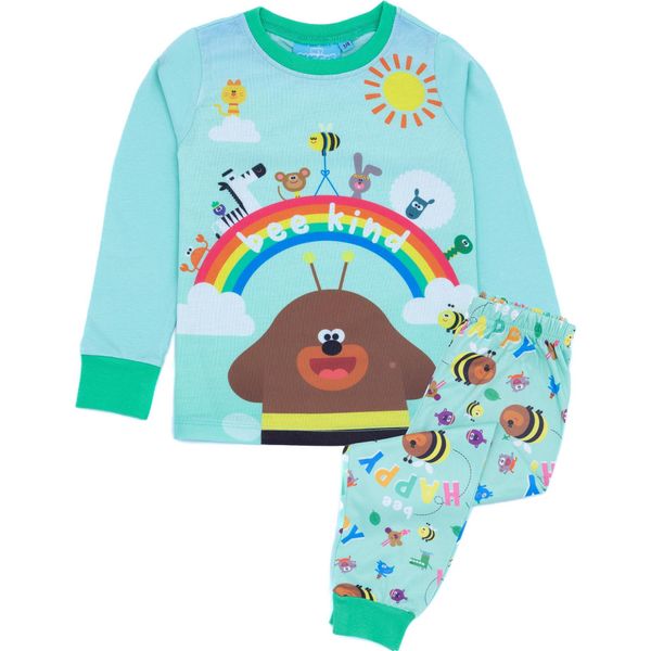Hey Duggee - Pigiama "Bee Kind"" Con Pantaloni Lunghi Per Bambina NS7191 (92) (Verde)"-image