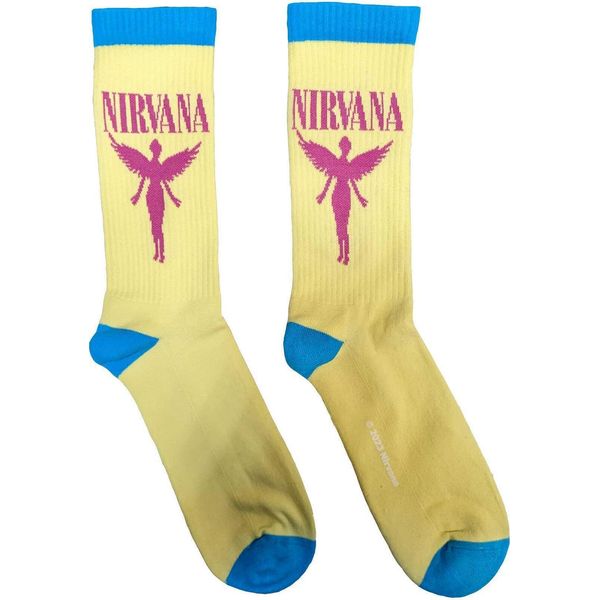 Nirvana - Calze "Angelic"" Per Uomo/Donna Unisex RO9263 (40,5 Eu - 45,5 Eu) (Giallo)"-image