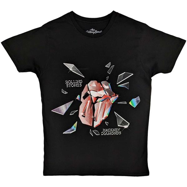 The Rolling Stones - Maglietta "Hackney Diamonds"" Per Uomo/Donna Unisex RO9004 (L) (Nero)"-image
