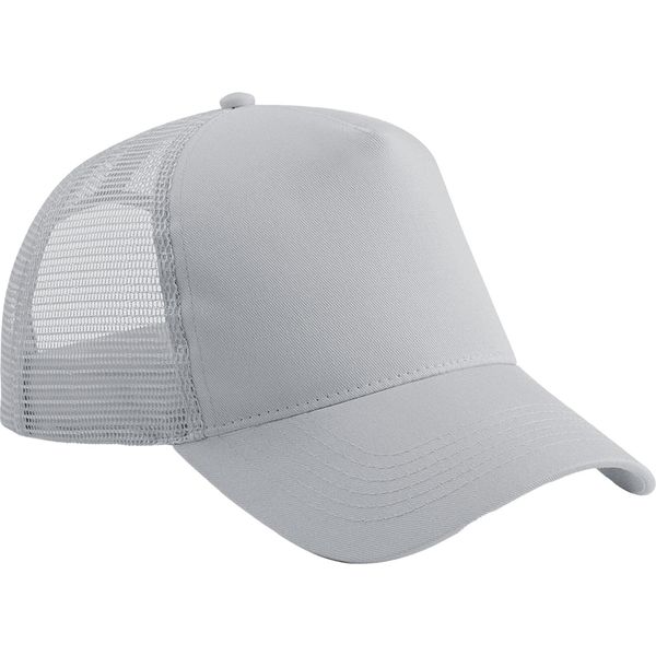 Beechfield - Cappello Trucker Snapback Per Uomini/Donne Unisex BC5260 (Taglia Unica) (Grigio Chiaro)-image
