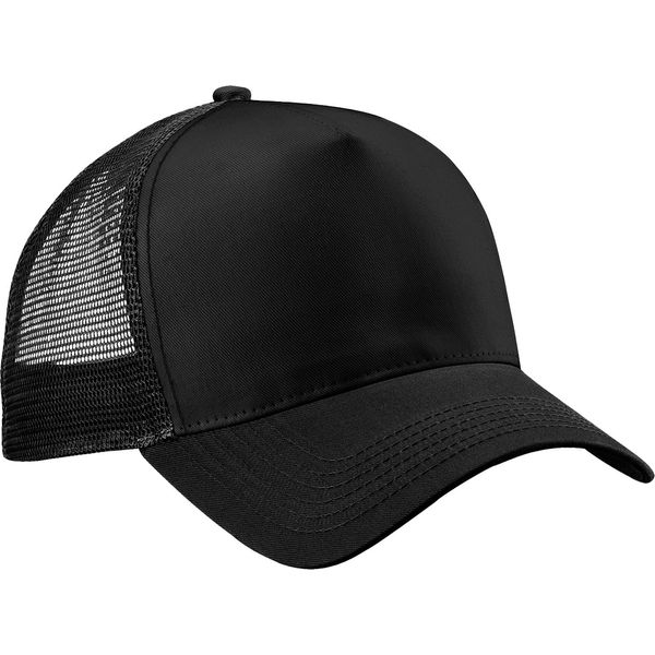 Beechfield - Cappello Trucker Snapback Per Uomini/Donne Unisex BC5260 (Taglia Unica) (Nero)-image