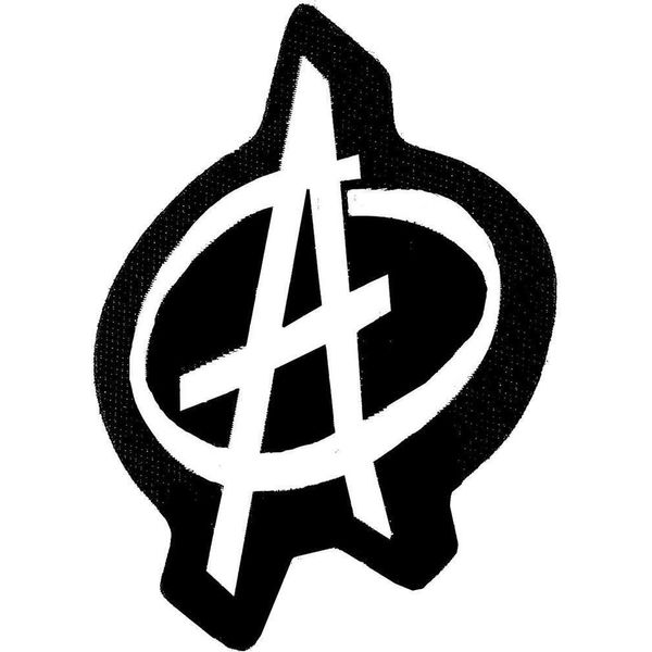 Anarchia - Toppa, Poliestere RO8985 (Taglia Unica) (Nero/Bianco)-image