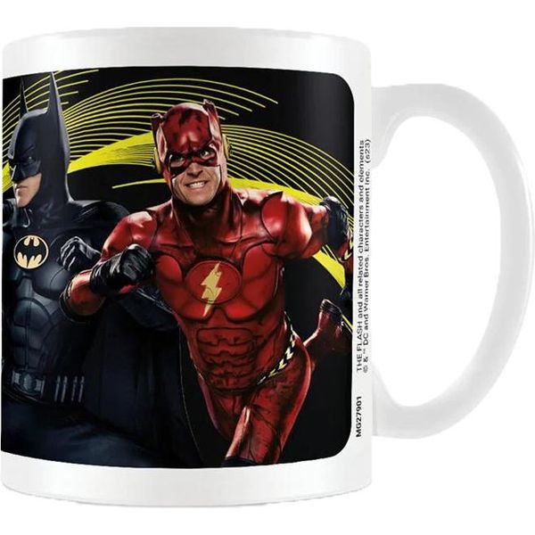 The Flash - Tazza Da Caffè "Tre Eroi"" PM6431 (Taglia Unica) (Nero/Rosso/Giallo)"-image
